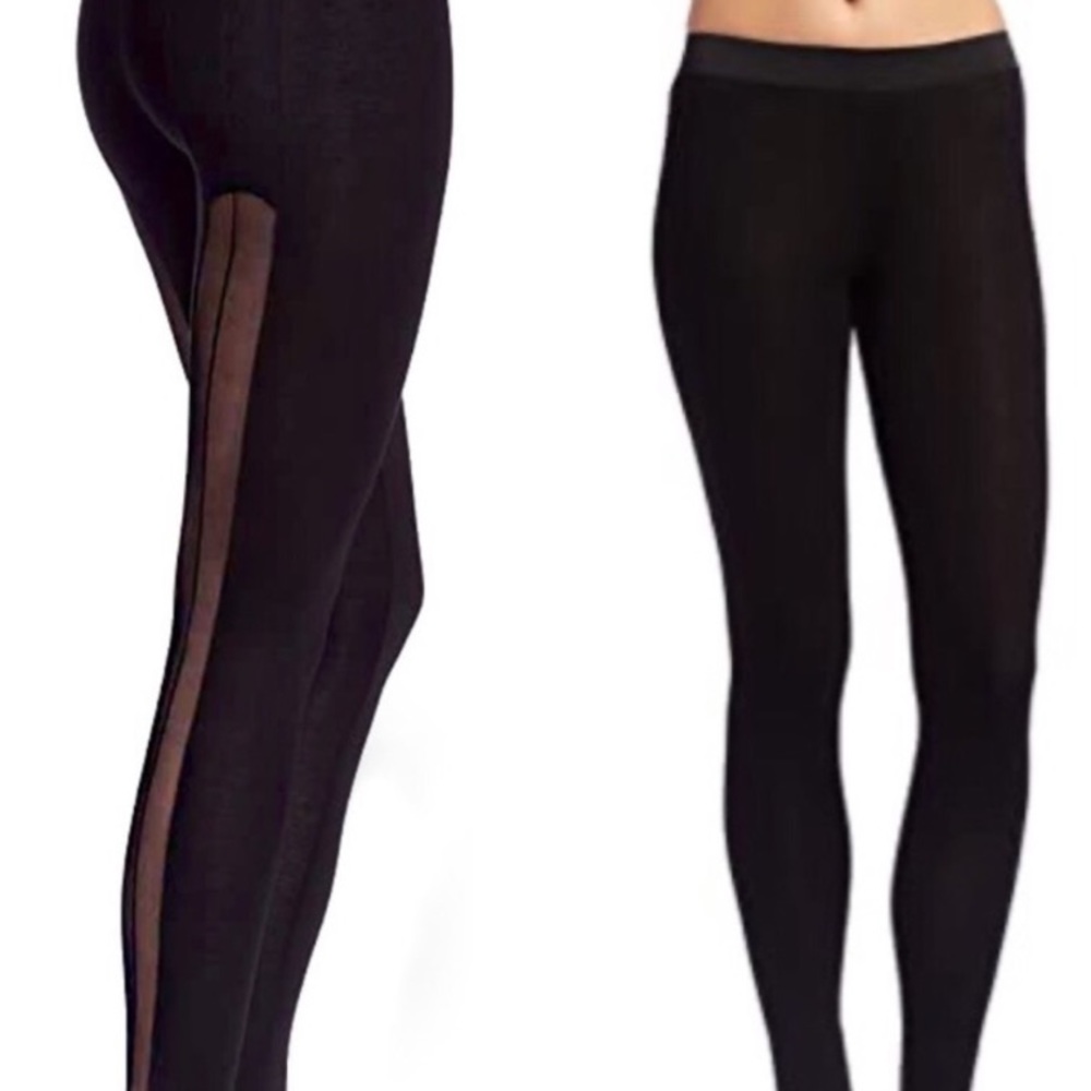 BCBG Grady Stirrup Leggings Mesh Panel